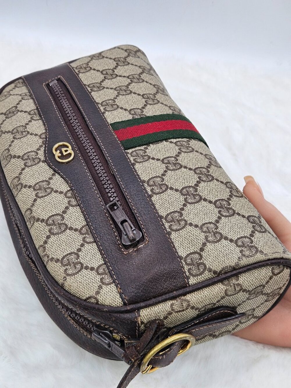 Gucci Supreme Web Sherry Line shoulder bag - Picture 8 of 17
